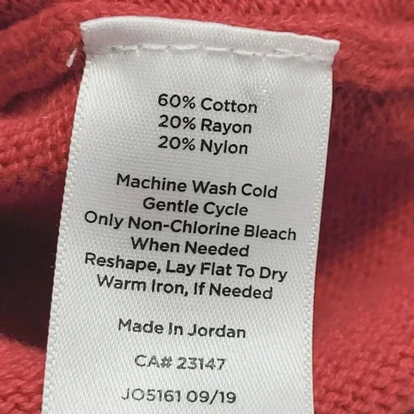 Talbots Womens Boat neck Size LP Coral Button Shoulder Sweater 21CT - Picture 5 of 7